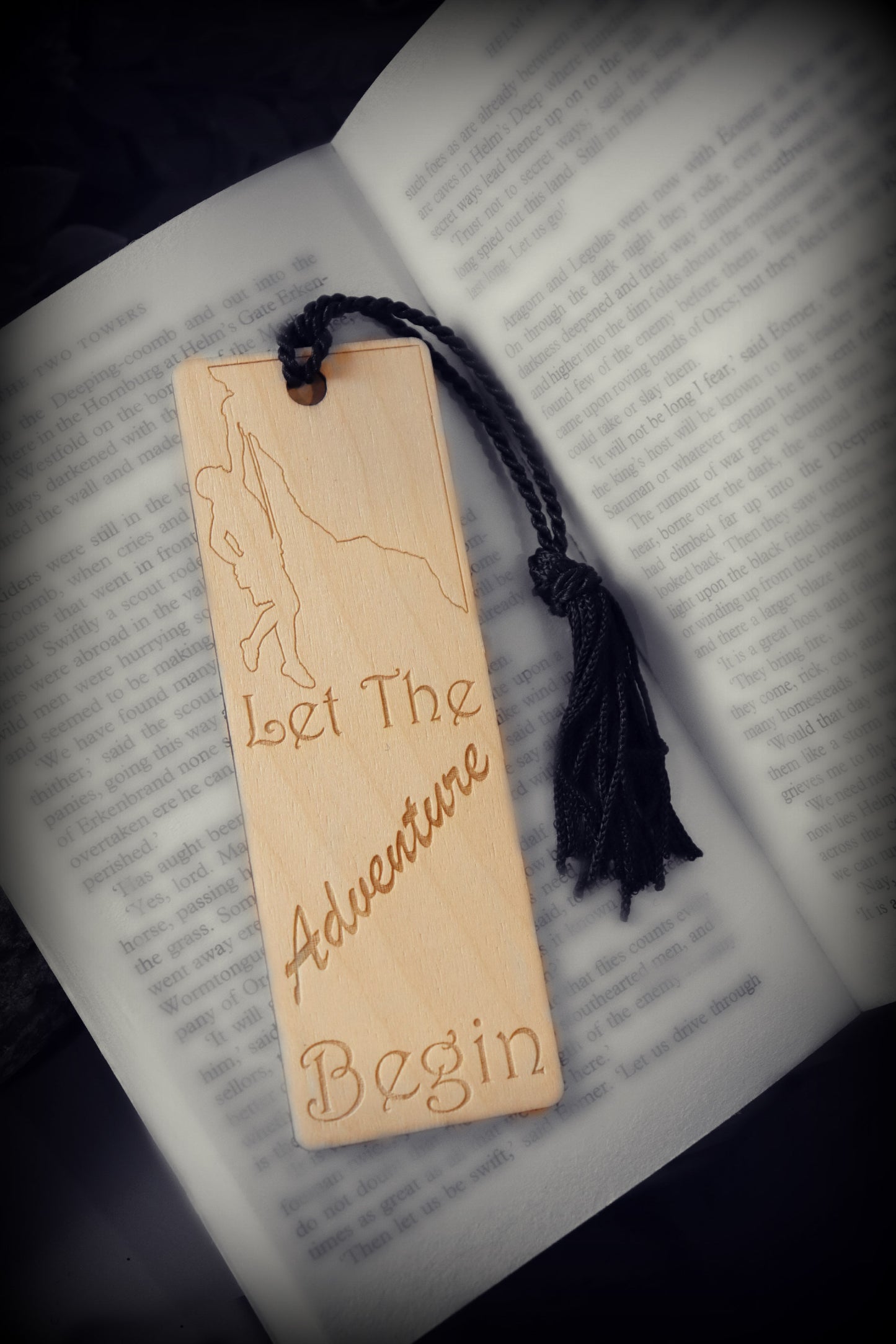 Let The Adventure Begin Cliff Hanger Book Mark