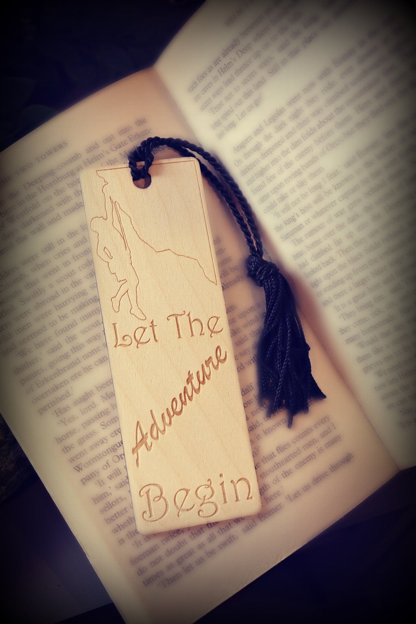 Let The Adventure Begin Cliff Hanger Book Mark