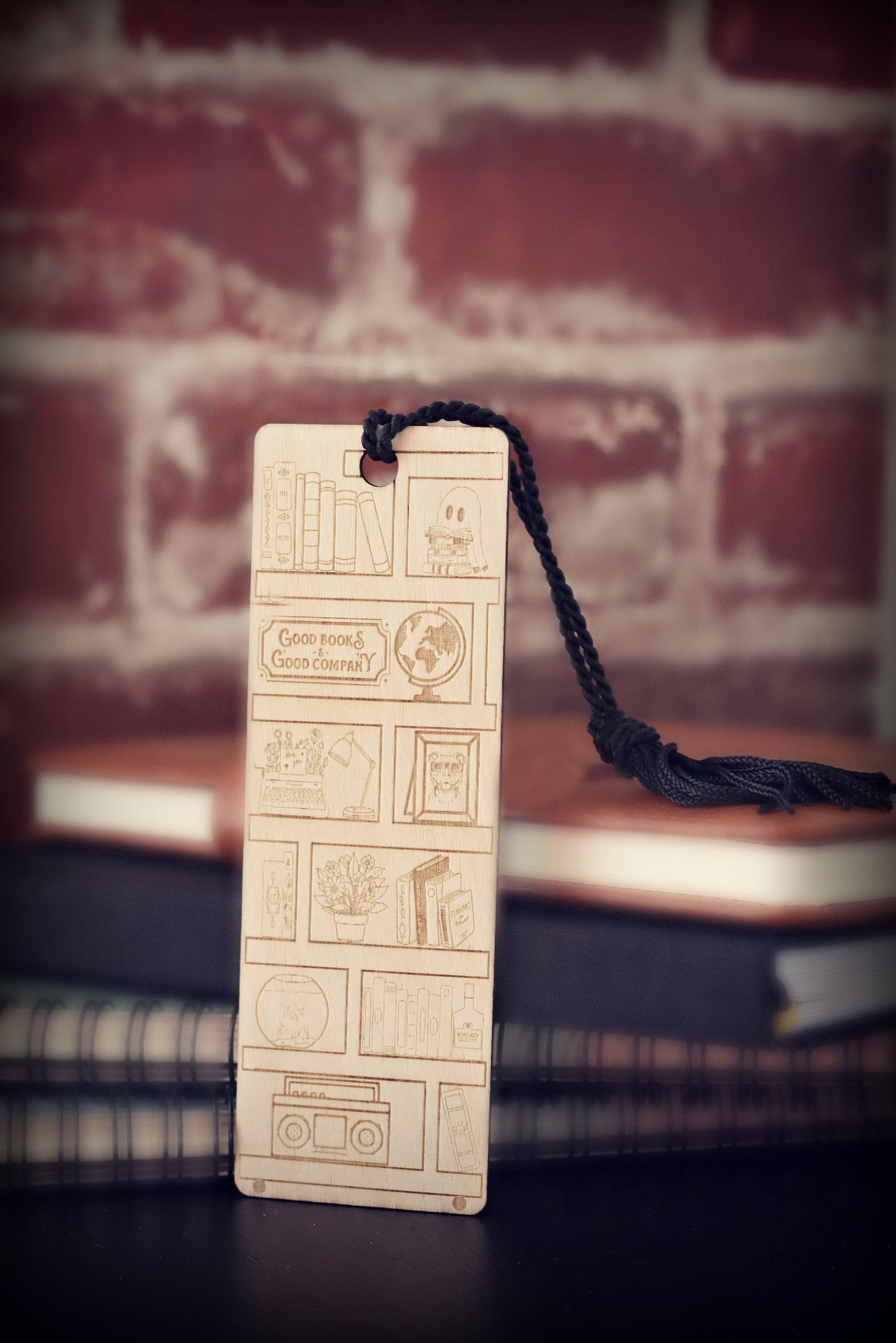 Bookshelf Design Wooden Bookmark