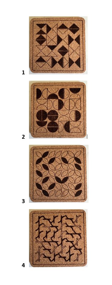 Azulejo Cork Coasters