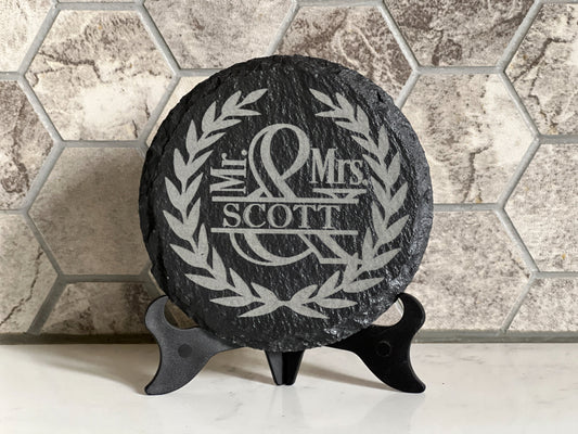 Personalized Slate Coasters