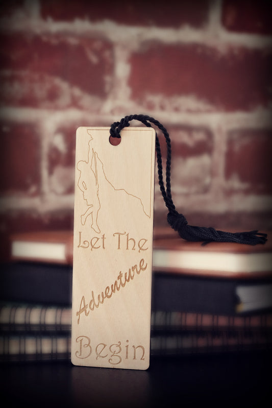 Let The Adventure Begin Cliff Hanger Book Mark