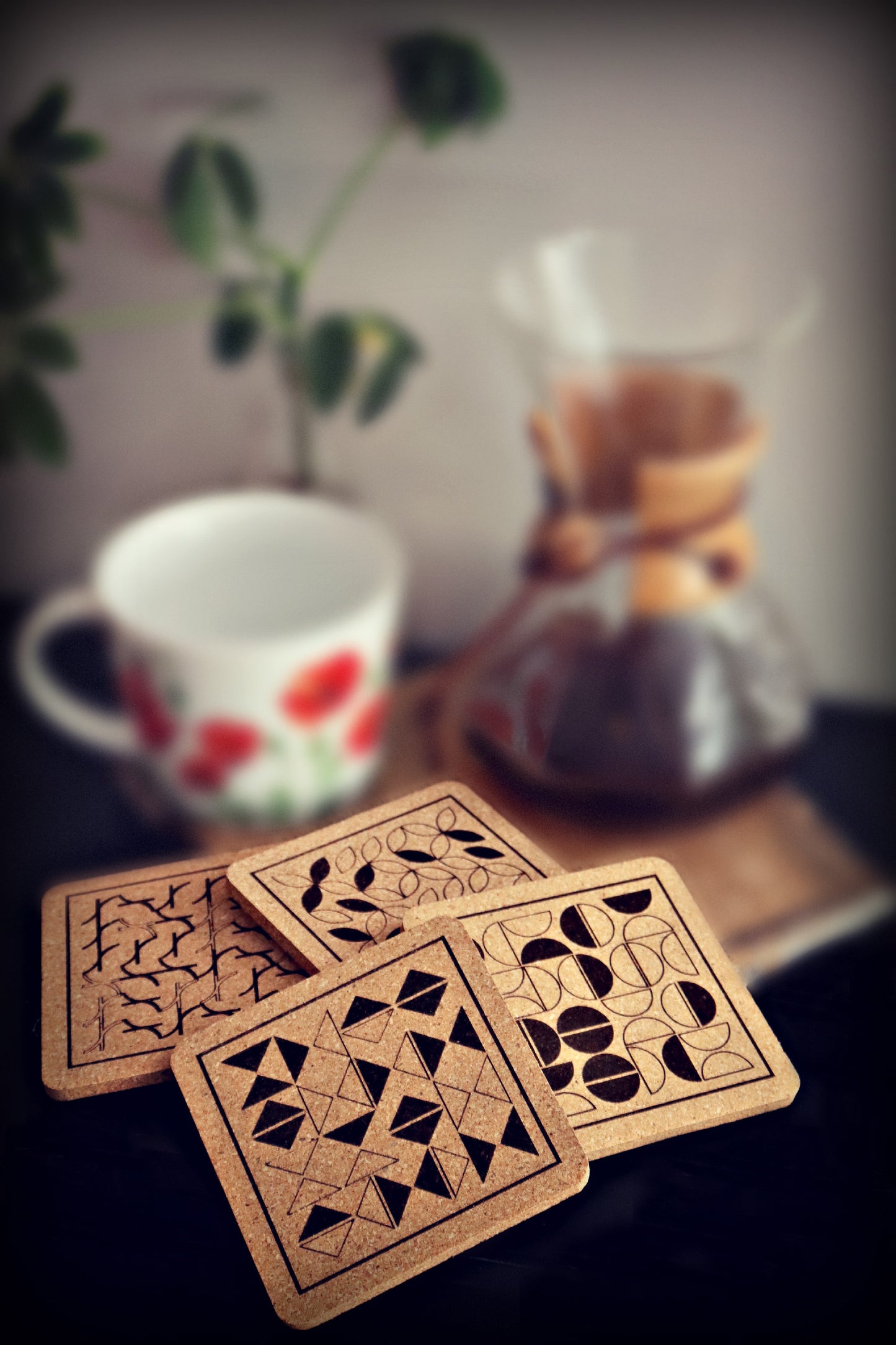 Azulejo Cork Coasters