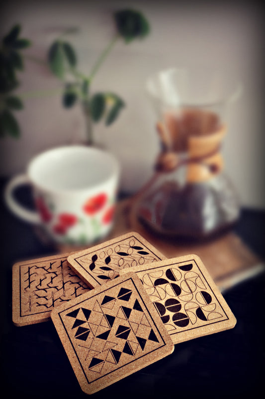 Azulejo Cork Coasters